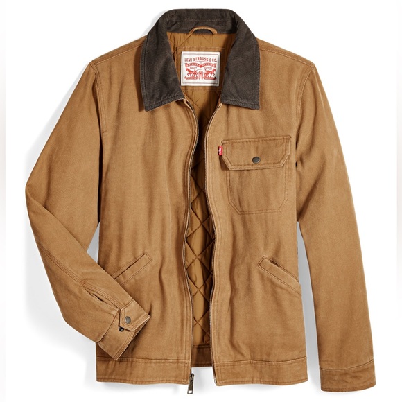New Levi’s jacket Men's Cotton Canvas Zip-Front Utility Size M New with tag - Picture 2 of 14